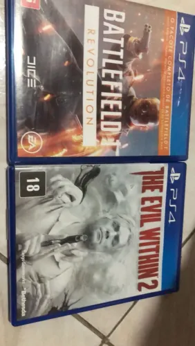 Vendo 2 jogos ps4 Battlefield 1 e the evil within 