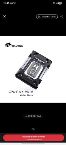 Vendo bloco AM4/AM5 Bykski