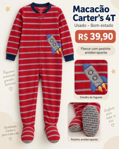 Macaçao Fleece Infantil