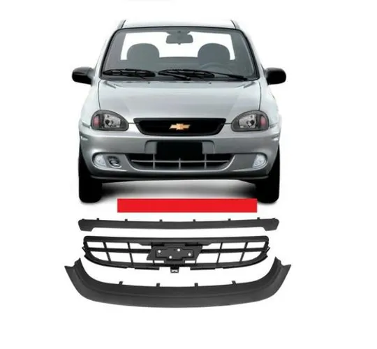 Grade Central Inferior E Superior Corsa Classic 09 10 Preta sem logo emblema bsjho iuflw