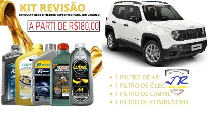 Kit Troca de Óleo e Filtros