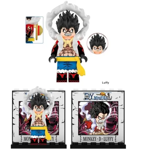 Boneco Luffy Gear one Piece Mini Figuras blocos de montar 