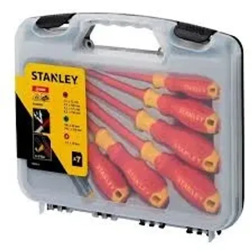 JOGO DE CHAVES DE FENDA VDE STANLEY C/7PCS