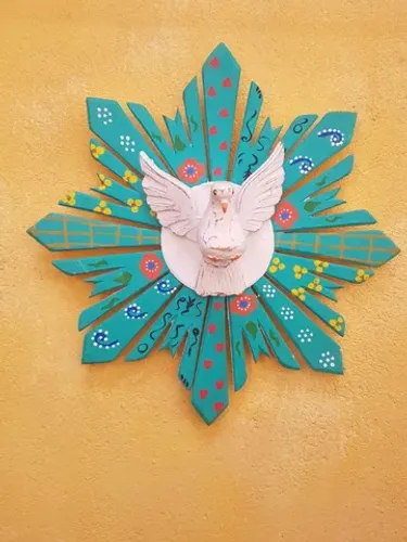 Divino Espírito Santo Colorido 50cm