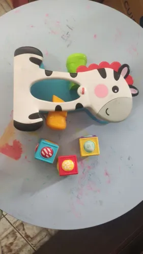Zebra Fisher Price com cubos
