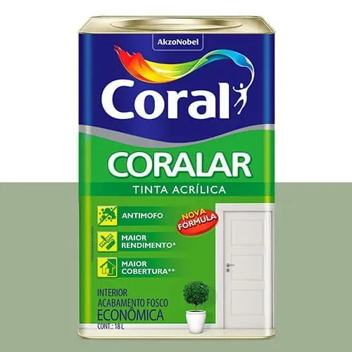 Tinta Coralar Verde Kiwi - Coral 18L