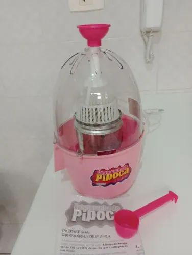 Pipoqueira estoura pipoca de verdade 