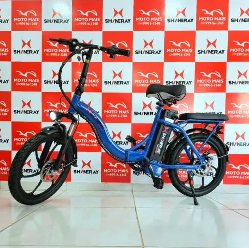 Bicicleta Elétrica Dobrável Shineray com Acelerador em Até 12x Sem Juros