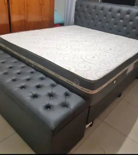 Cama Queen Ortosleep conjunto completo