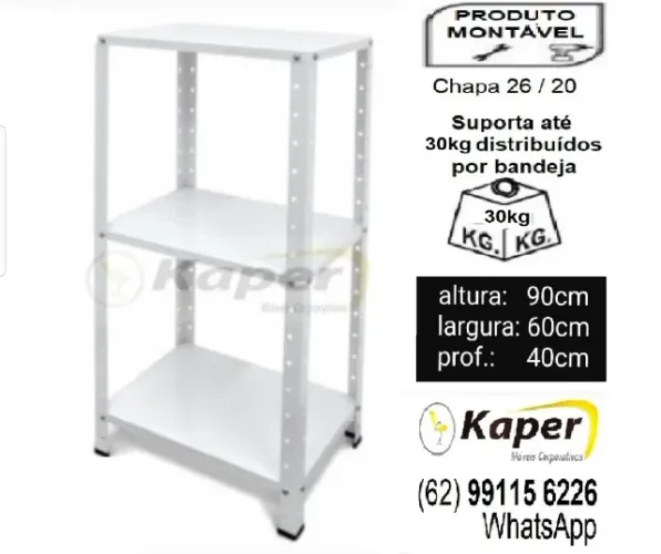 Estante torre aço torre 60 baixa ( novo )
