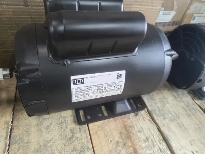 Motor Elétrico Weg Monofásico 3 cv - 2 pólos (Alta rotação 3480 rpm) Seminovo