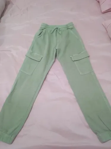 Calça Cargo Verde - Tamanho 10