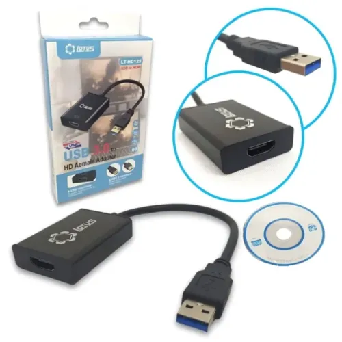Adaptador USB 3.0 para HDMI - Conecte mais 1 tela ao PC/Notebook