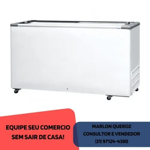 Congelador Horizontal Fricon tampa de Vidro
