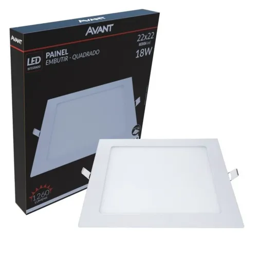 PLAFON EMBUTIR 18W BRANCO FRIO