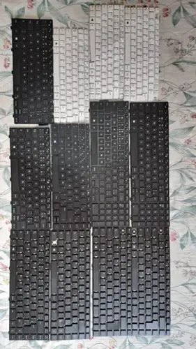 Vendo Lote com 12 Teclados de Notebook Usados para Retirada de Peças Teclado Diversos