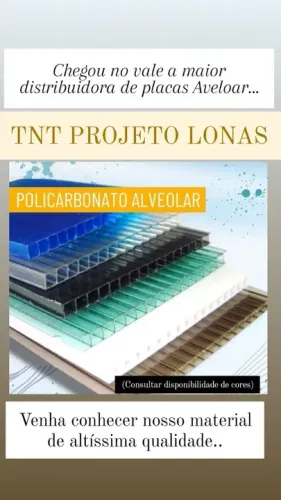 Placa de Policarbonato Alveolar - TNT Projeto Lonas