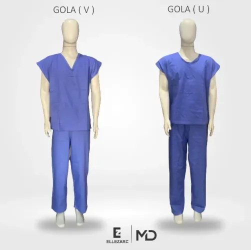Pijama Conjunto Cirúrgico Hospitalar Brim Leve(Monte o Seu)