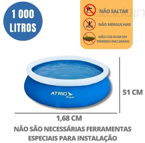 OFERTA PISCINAS 1000L LACRADAS NA CAIXA