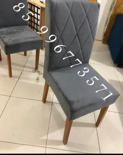 Cadeiras de Jantar Estofadas Elegantes modernas