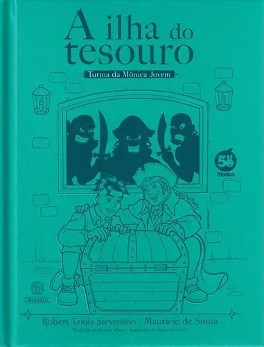Livro Ilha Do Tesouro-Turma Da Monica Jovem-Robert Louis Stevenson E Mauricio De Souza