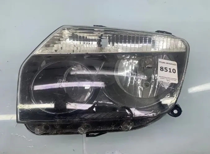 Farol Esquerdo RENAULT Duster Mascara Preta etq8510
