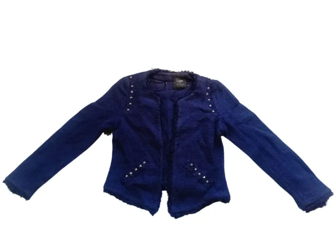Casaco Azul com Detalhes em Metal Zara