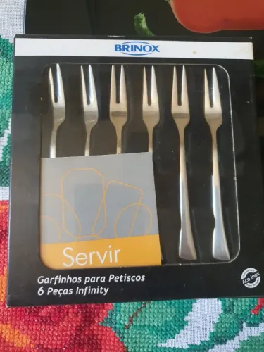 Garfinhos para petiscos 6 peças 12cm infinity Brinox