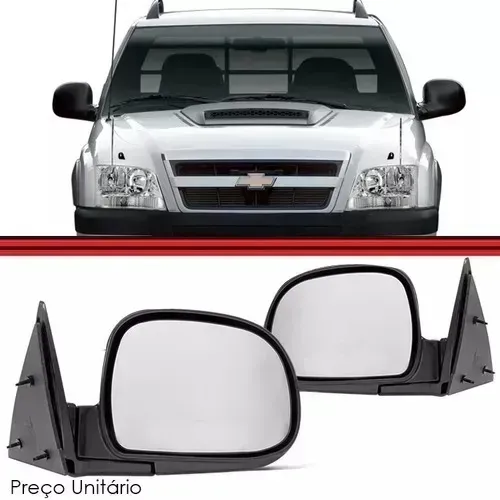 Retrovisor S10 Blazer 95 96 97 98 A 08 09 10 11 Manual Esquerdo