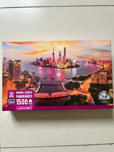 Quebra-cabeça panorâmico 1500 peças Toyster - Luzes de Xangai