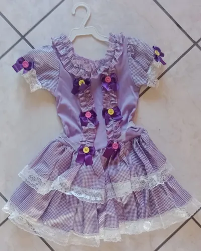 Vestido Infantil Festa Junina/Caipira