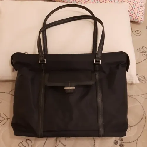 Bolsa Feminina para Notebook estilo executiva, com alças, cor preta, marca Samsonite, nova