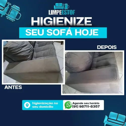 Higienização de Sofá Normal 2 lugares 