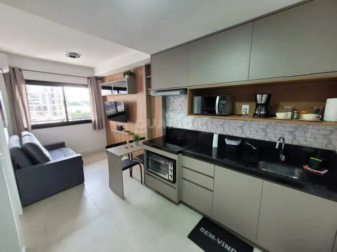 Apartamento mobiliado para aluguel, 1 quarto, Boa Vista - Porto Alegre/RS