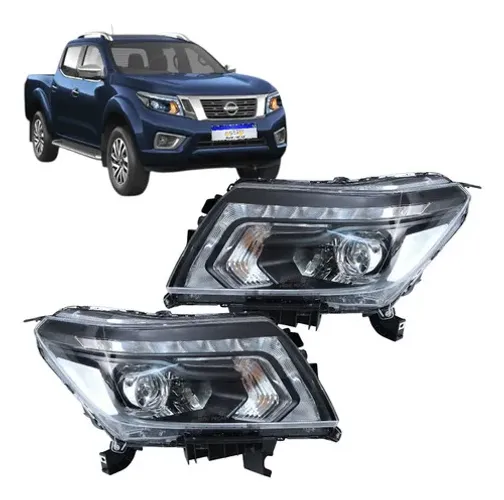 Farol Nissan Frontier 2017 2018 A 2022 Mascara Negra Novo