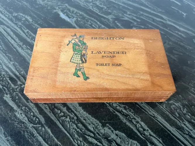 Caixa de Sabonete Vintage Brighton Lavender Soap