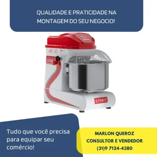 Amassadeira Espiral G.Paniz 10KG Nova