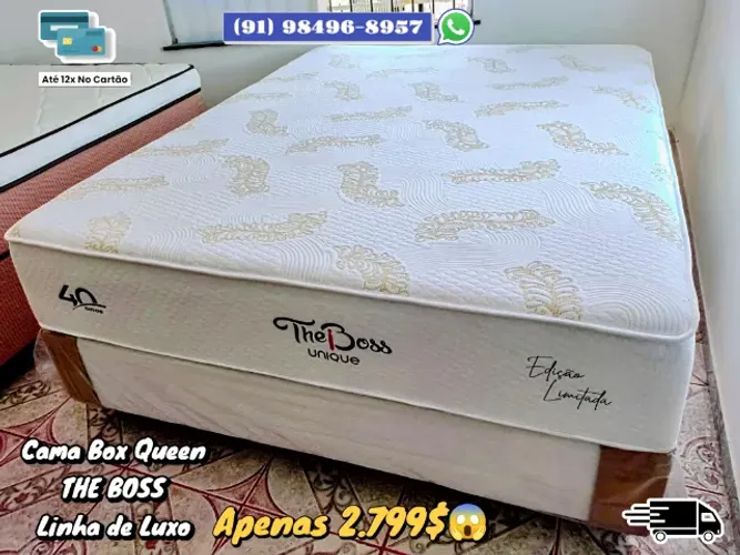 CAMA QUEEN THE BOSS LINHA DE LUXO
