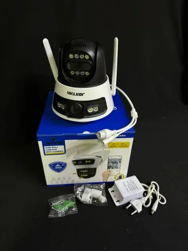 Câmera Externa C/ Dupla Lente e Wi-Fi - À Prova d'Água (IP66), Rastreamento e Alarme!