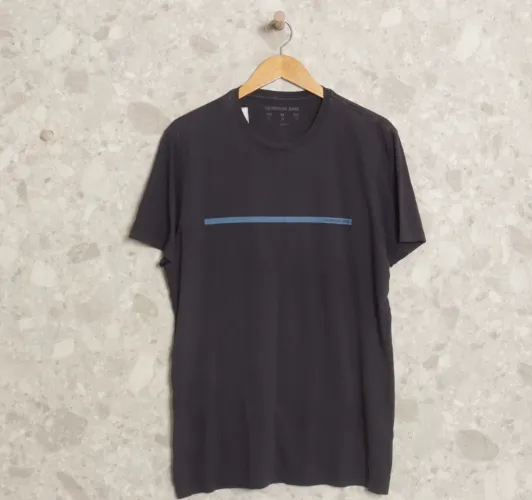 Camiseta Calvin Klein Jeans - azul escurocom Linha Azul