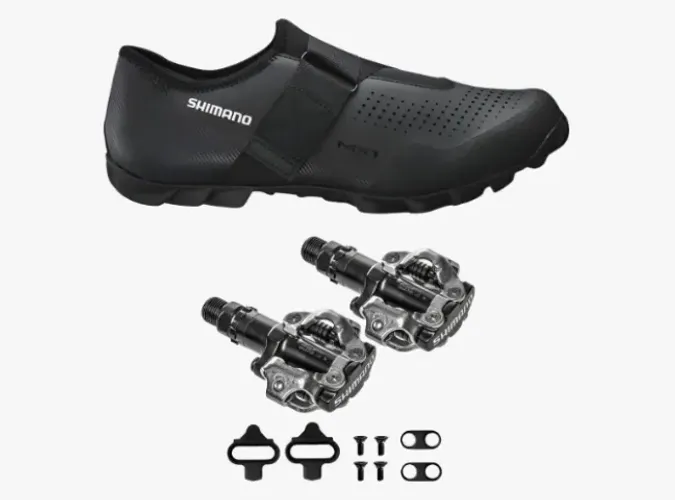 Kit Sapatilha Shimano Mtb Mx100 + Pedal M520 Clip Mtb