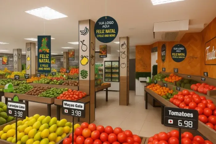 Decoração Natal para Hortifruti
