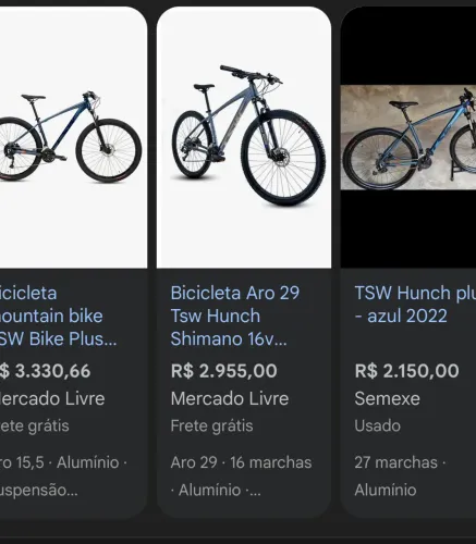 Bicicleta TSW Hunch Aro 29 Shimano 16v