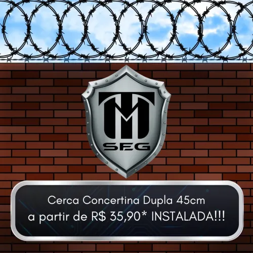 Cerca Concertina Perimetral Dupla 45cm - INSTALADA!