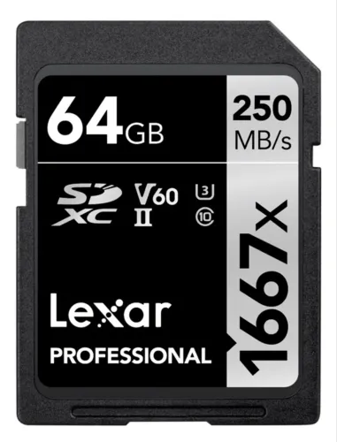 Cartão Memória Lexar Lsd64gcb-1667 Professional 1667x 64gb
