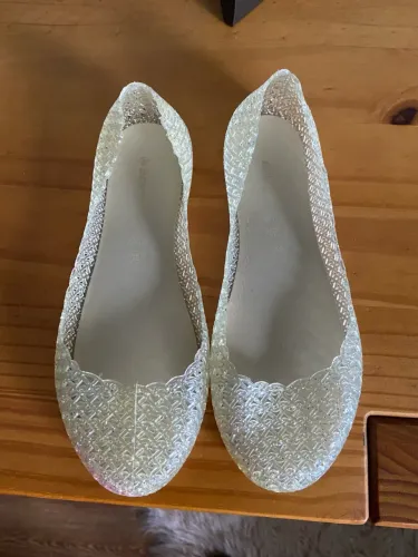 Sandálias transparentes com glitter 37 dos Istambul 