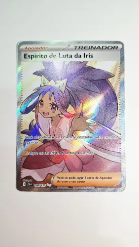 Carta Pokemon Espírito de Luta da Iris