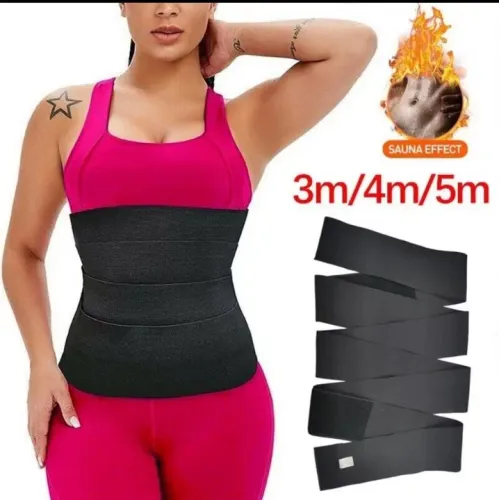 Faixa Abdominal Sauna Efeito Emagrecedor - 3m/4m/5m