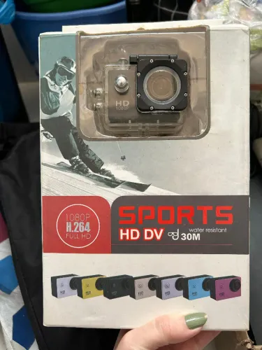 Câmera Hd Sports Full HD 1080p + Capa Protetora resistente a riscos e A prova D'água