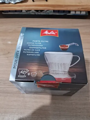 Filtro de café Melitta 1x2 (com colher medidora, estado novo)